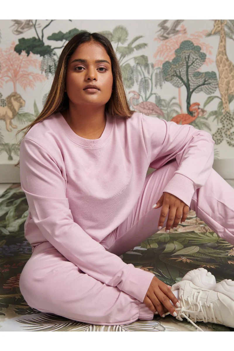 Bamboo Terry Pink Travel Jogger Set - Image 4