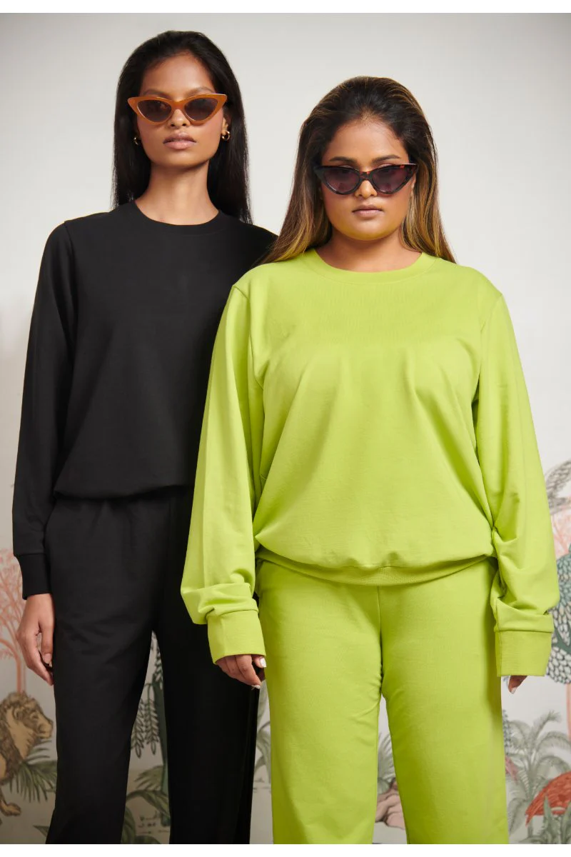 Black Bamboo Terry Sweatshirt - Image 5