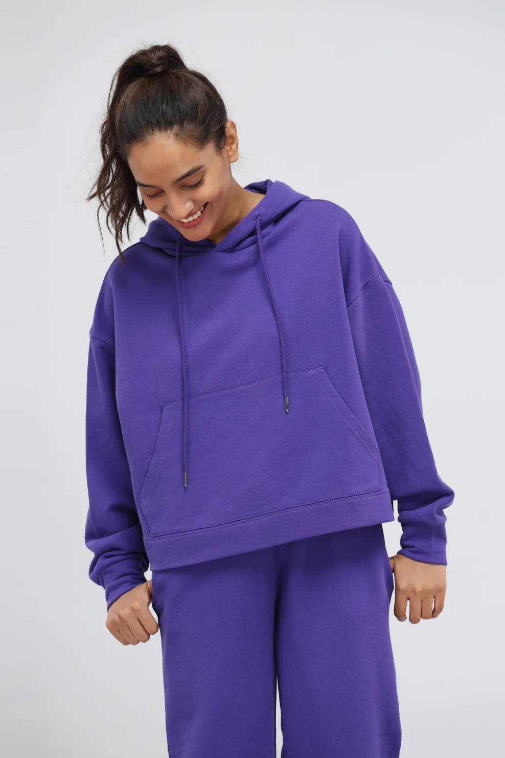 Deep Blue Terry Hoodie Set - Image 7