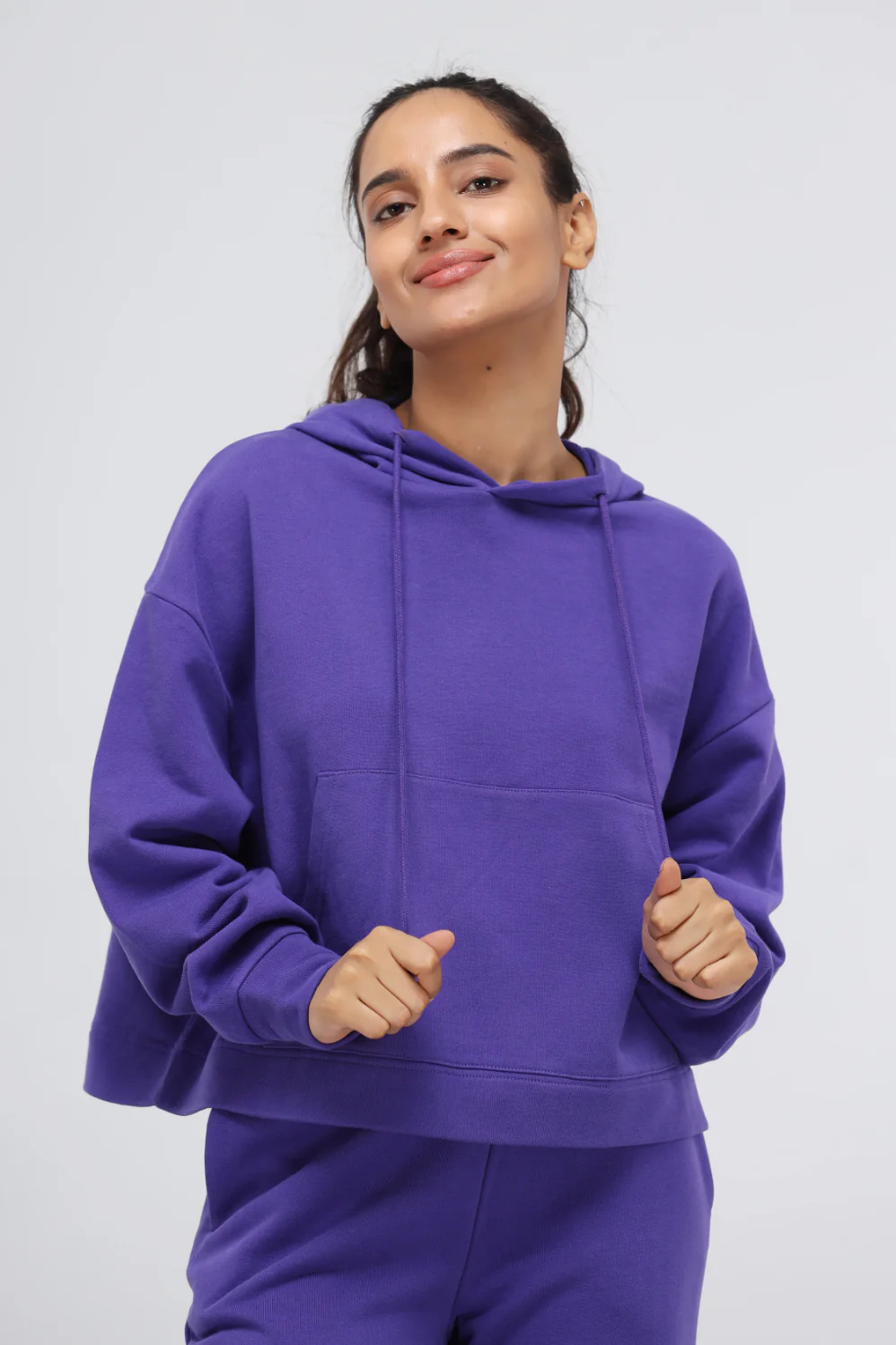 Deep Blue Terry Hoodie Set - Image 8