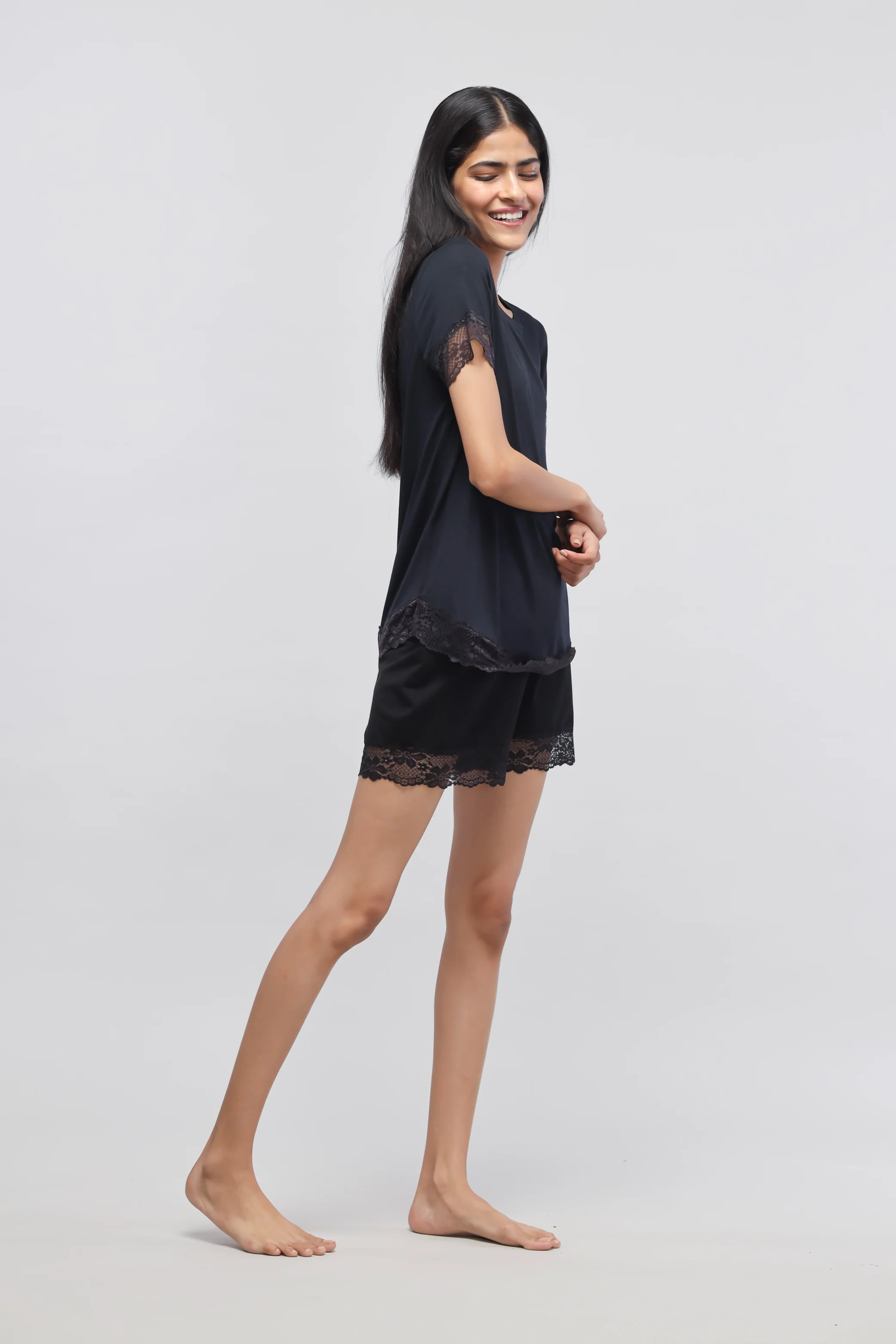 Delicate Black Lace Top - Image 3