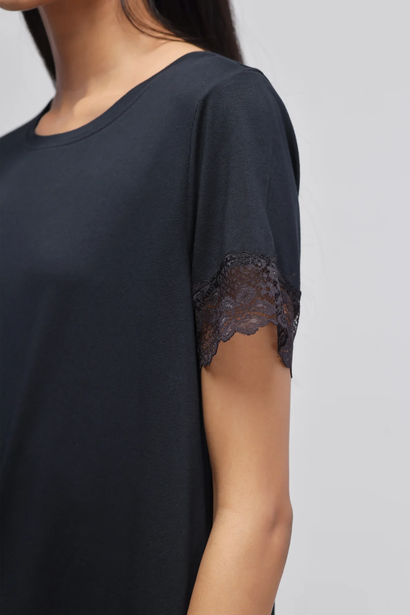 Delicate Black Lace Top - Image 5