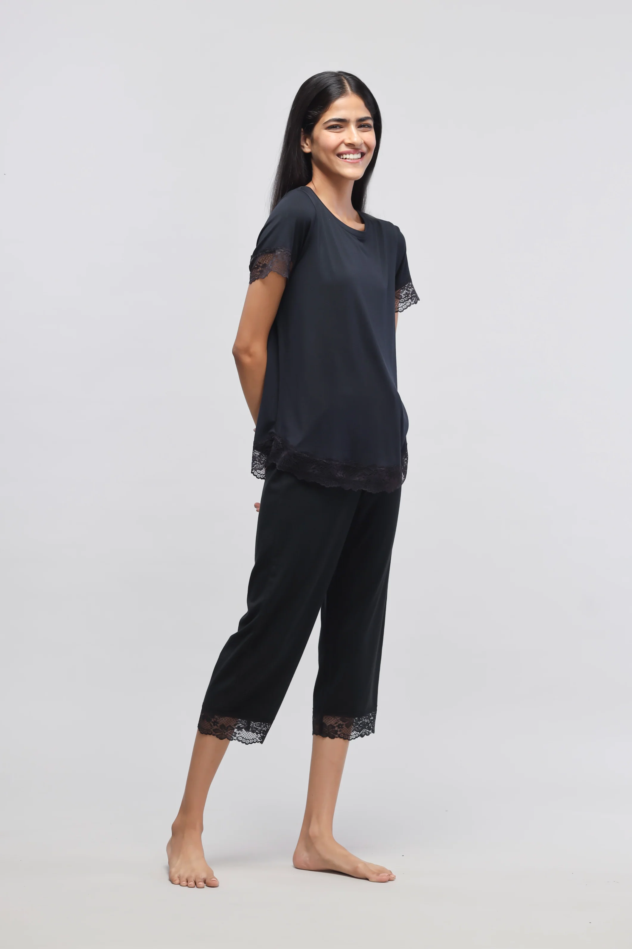 Delicate Black Lace Top - Image 6