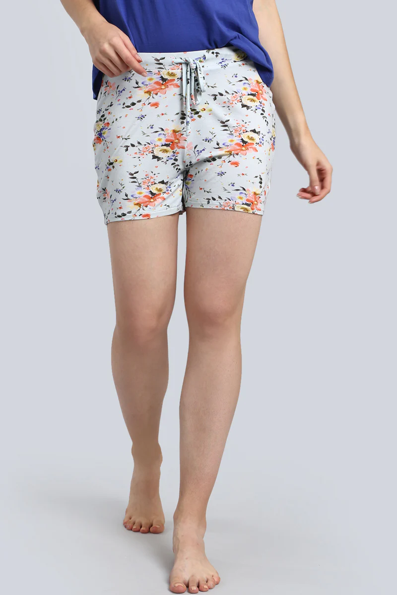 Delicate Floral Shorts Set - Image 4