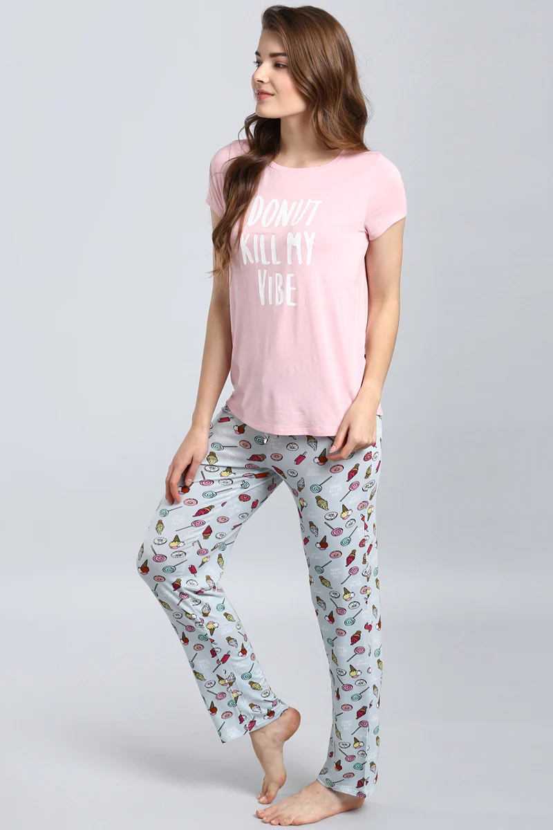 Donut Kill My Vibe Pajama Set - Image 6