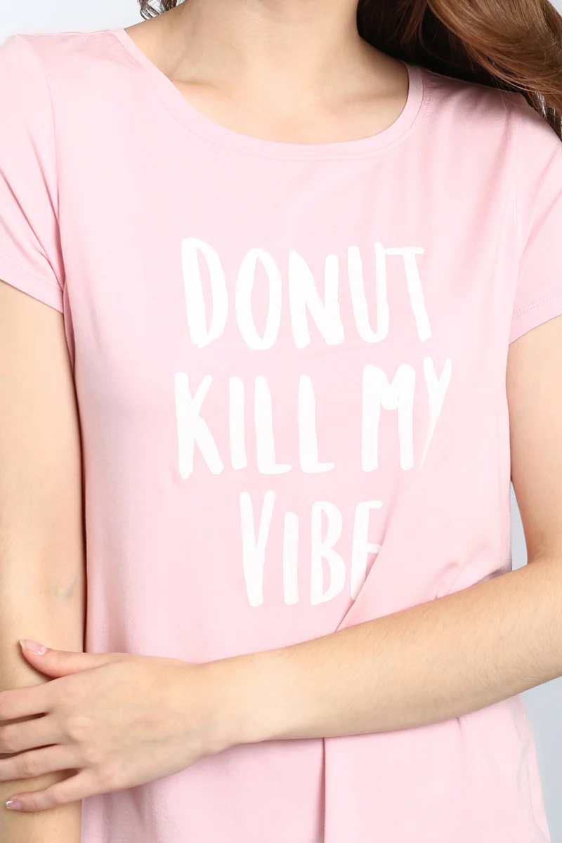Donut Kill My Vibe Pajama Set - Image 7