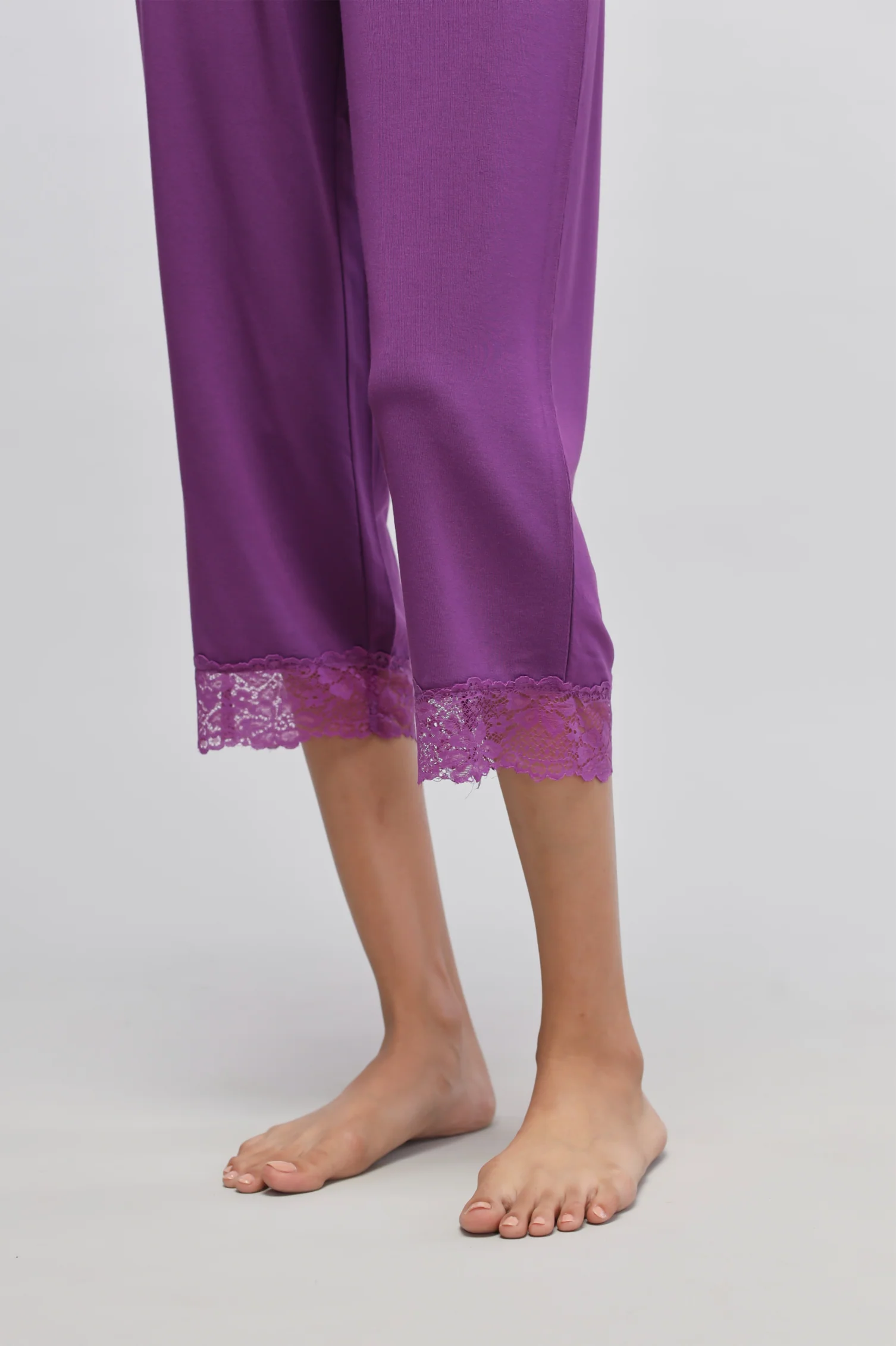 Dreamy Purple Lace Capri - Image 8
