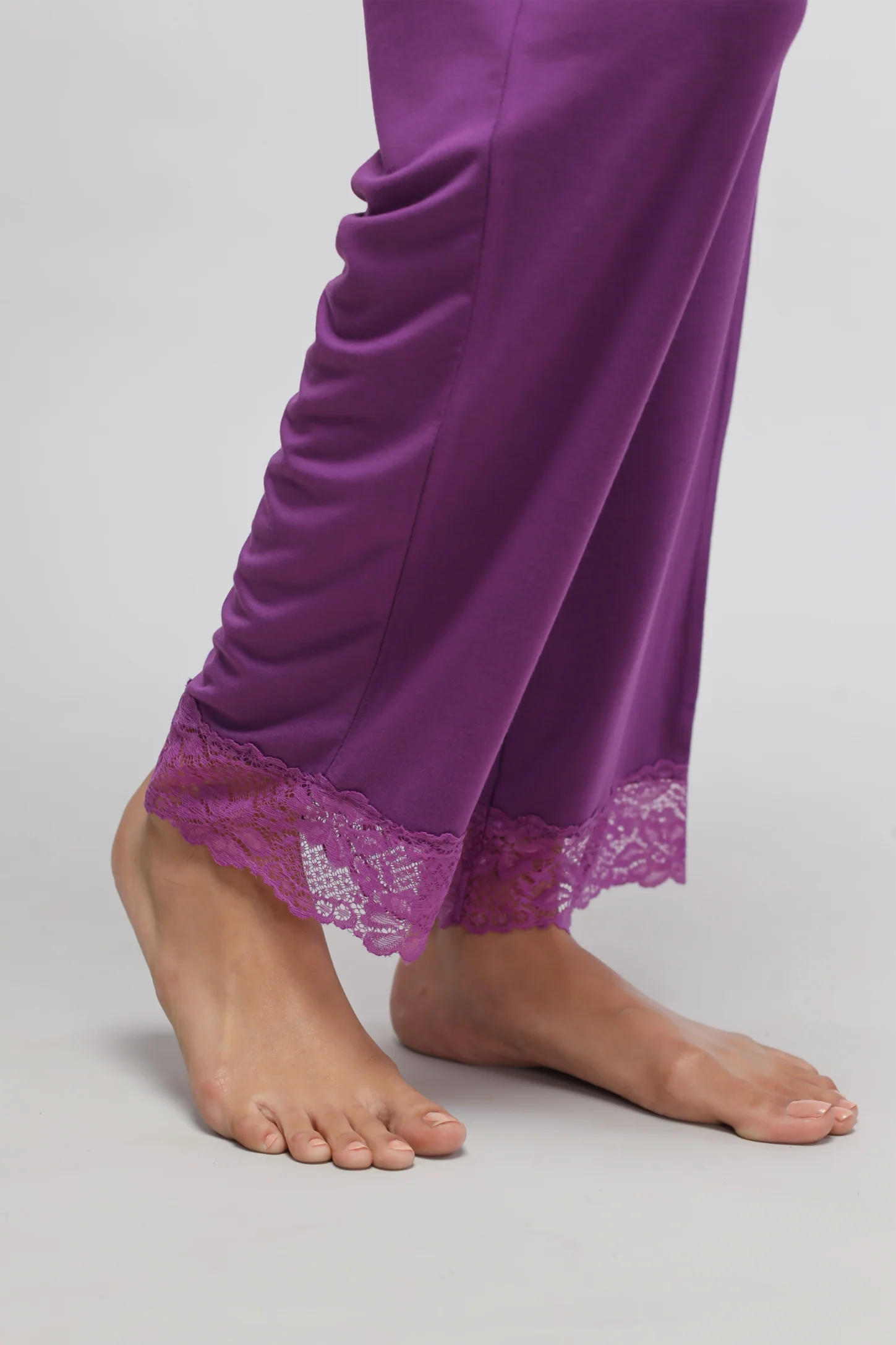 Dreamy Purple Lace Pajama Set - Image 11