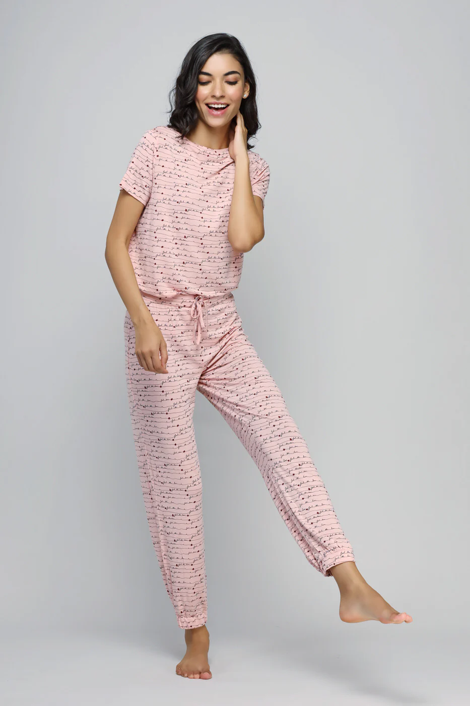 Feel The Love Cuff Pajamas - Image 4