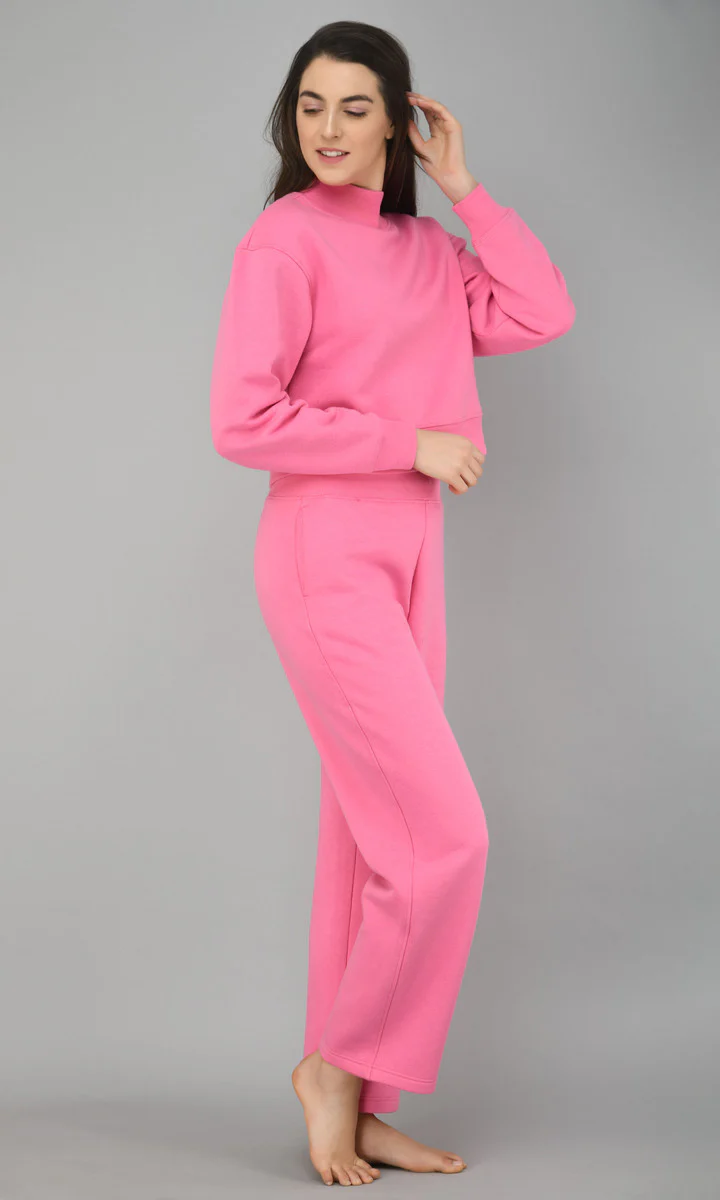 Feisty Pink Fleece Lounge Set - Image 3