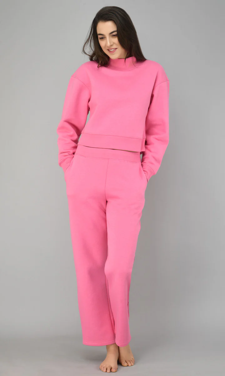Feisty Pink Fleece Lounge Set - Image 4