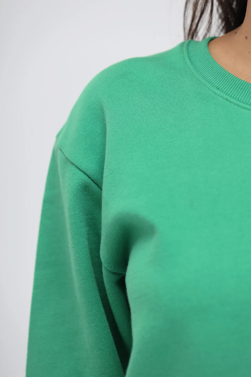 Green Bee Relaxed Terry Sweatshirt - Image 7