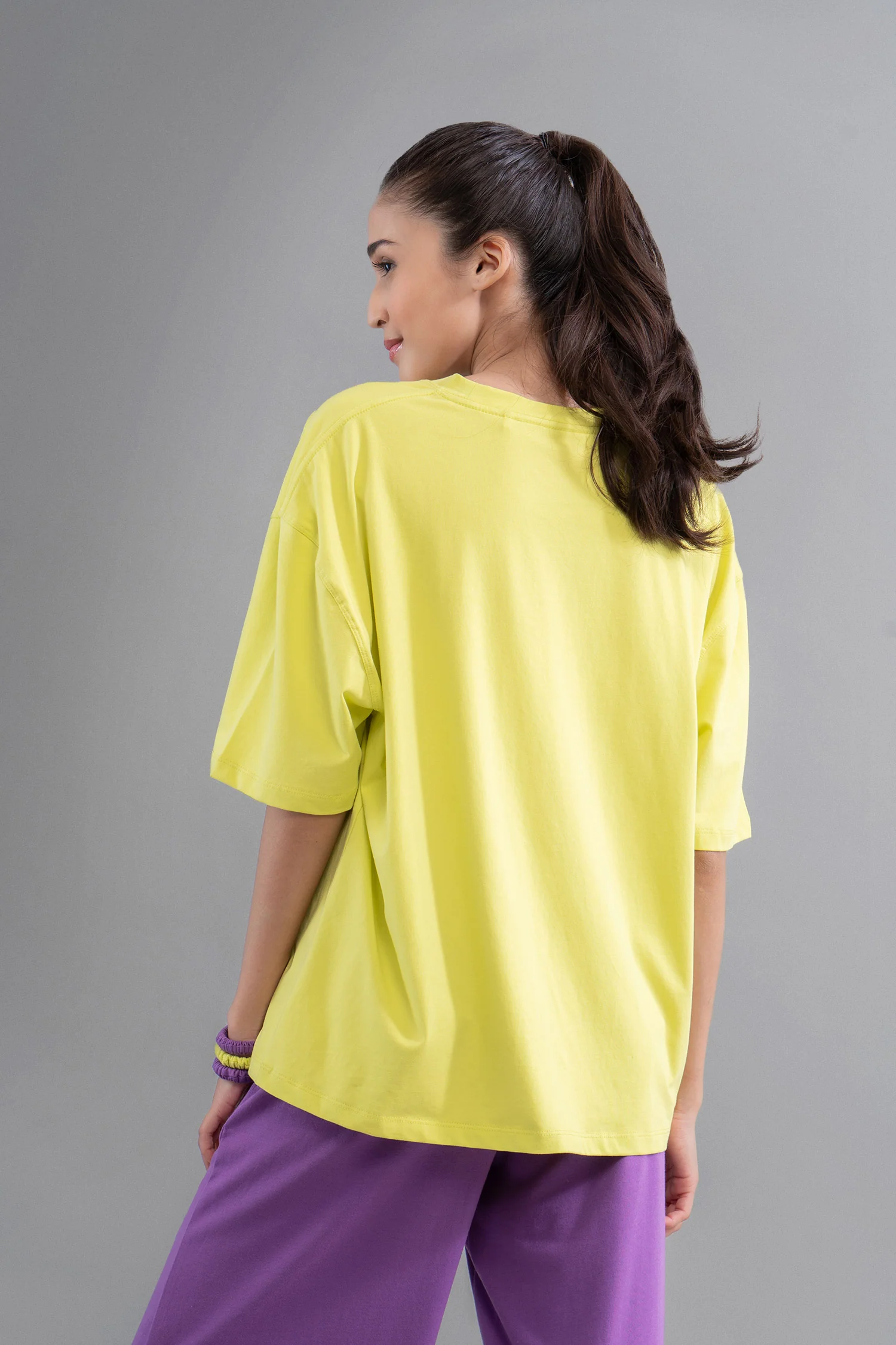 Lime Purple Unisex T-Shirt - Image 3