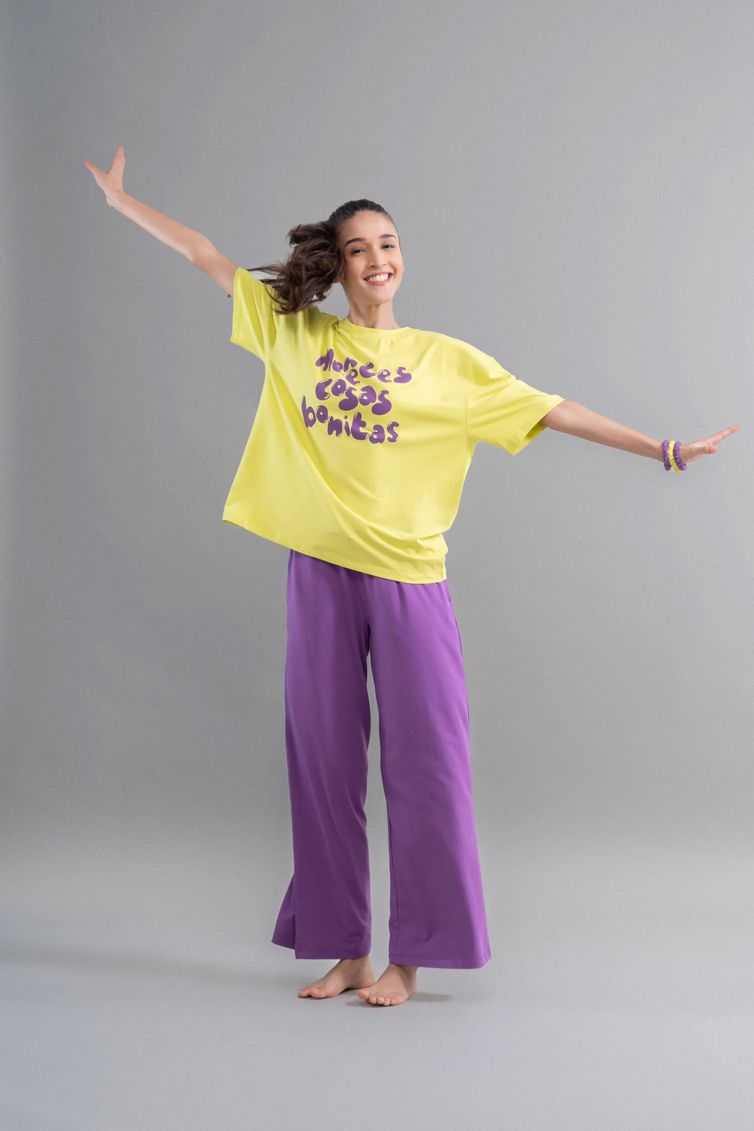 Lime Purple Unisex T-Shirt - Image 4