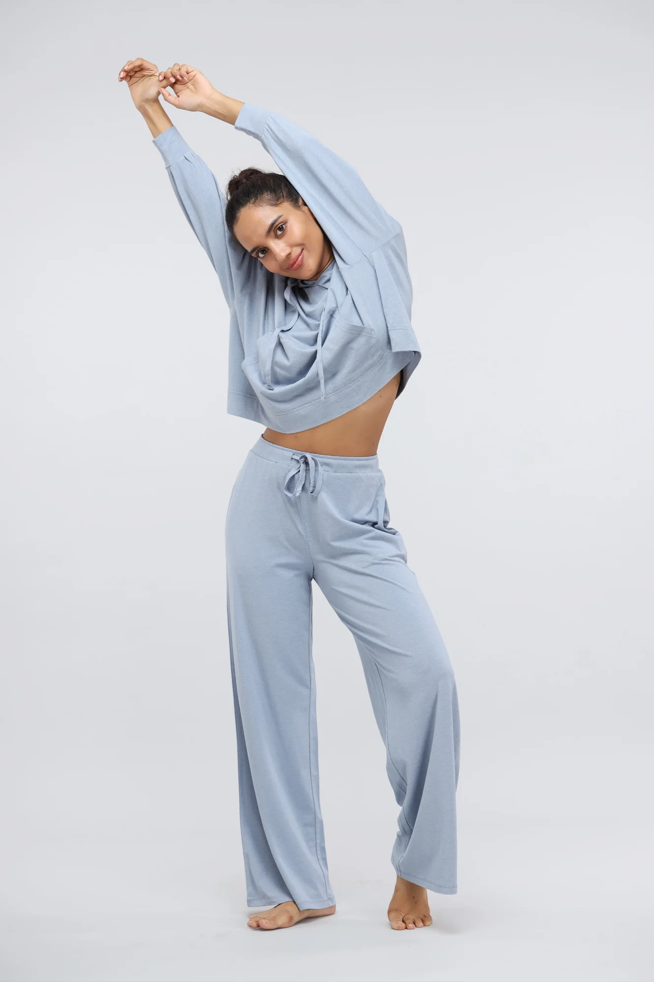 Limited Edition Dusty Blue Luxflo Hoodie Set - Image 5