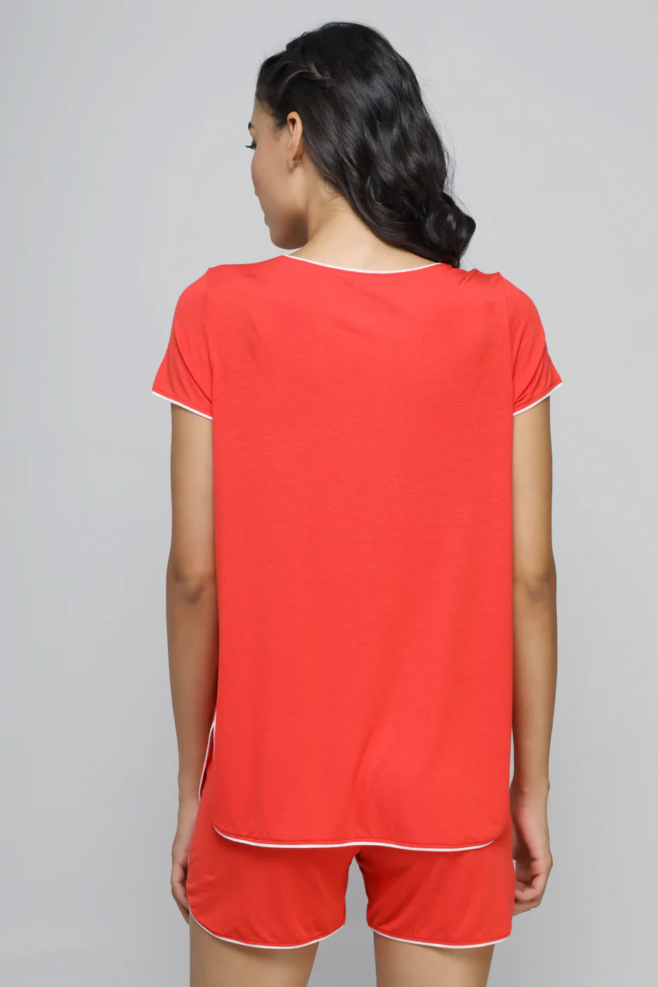 Love Red Piping Shorts - Image 8