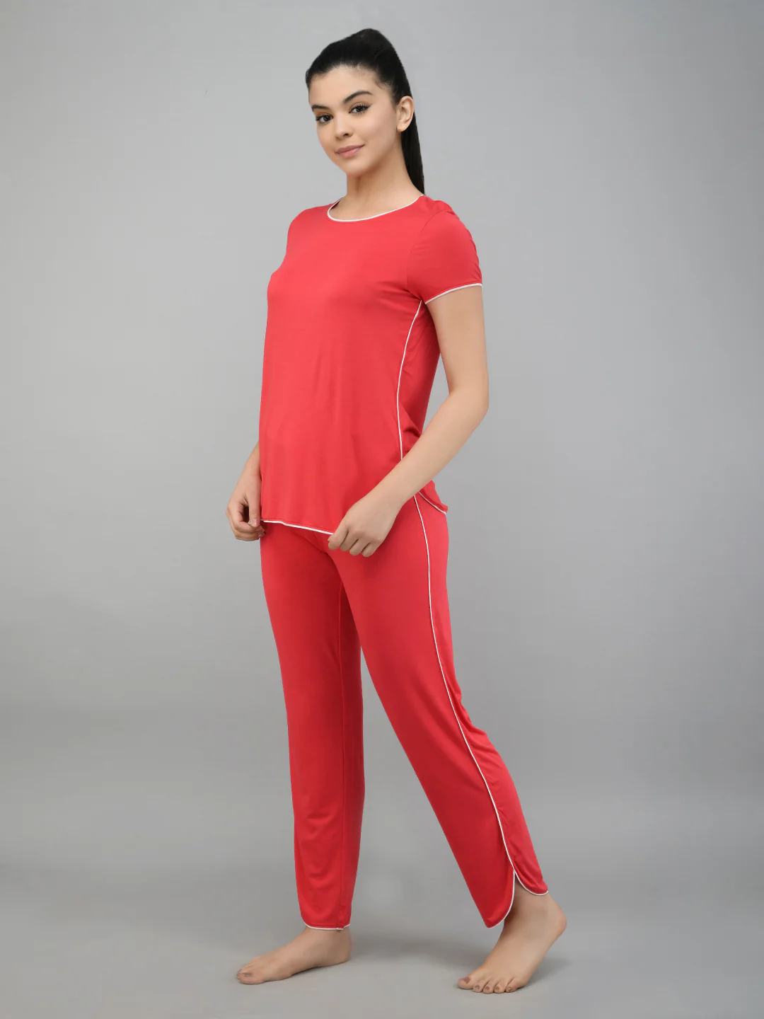 Love Red Piping Pajamas - Image 4