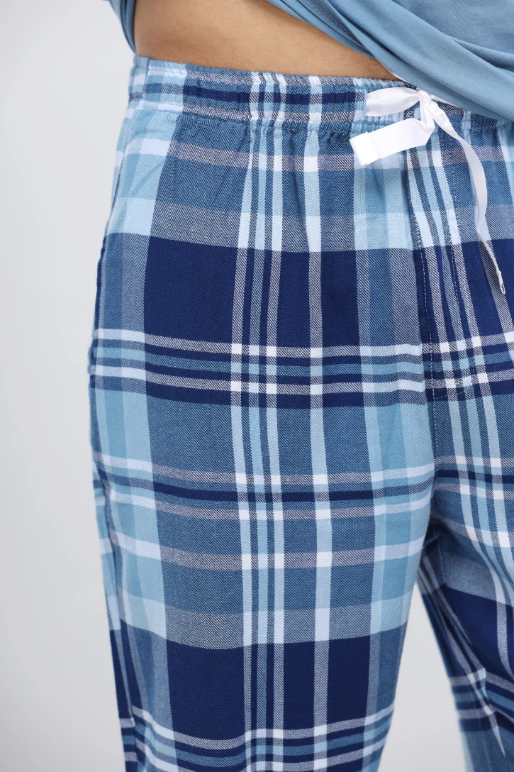 Men's Plaid flannel Pajama Set - Image 8