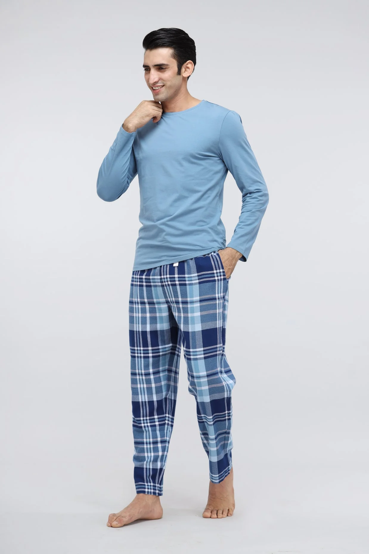 Men's Plaid flannel Pajamas - Image 6