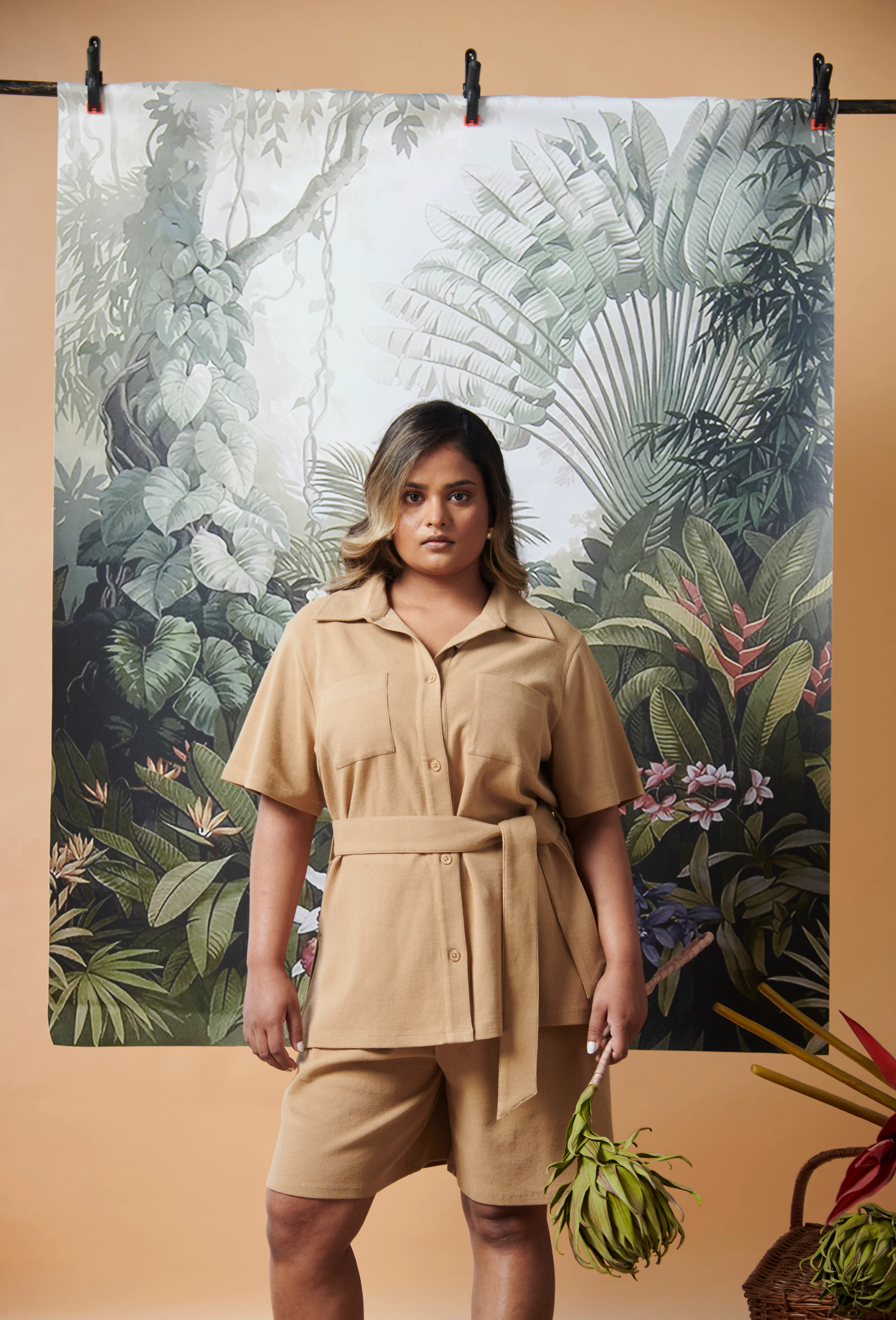 Mini Waffle Brown Bermuda - Image 4