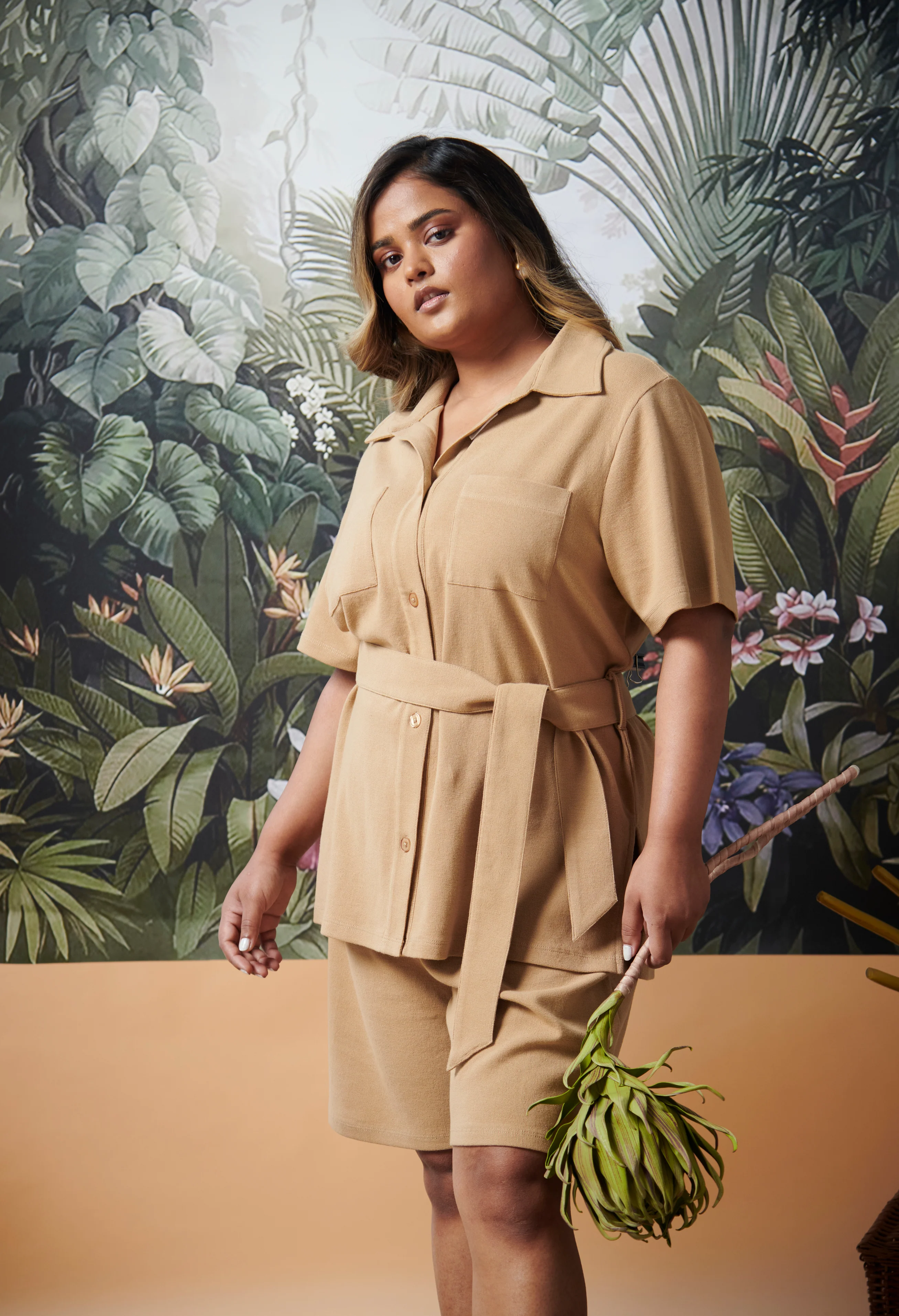 Mini Waffle Brown Bermuda - Image 6