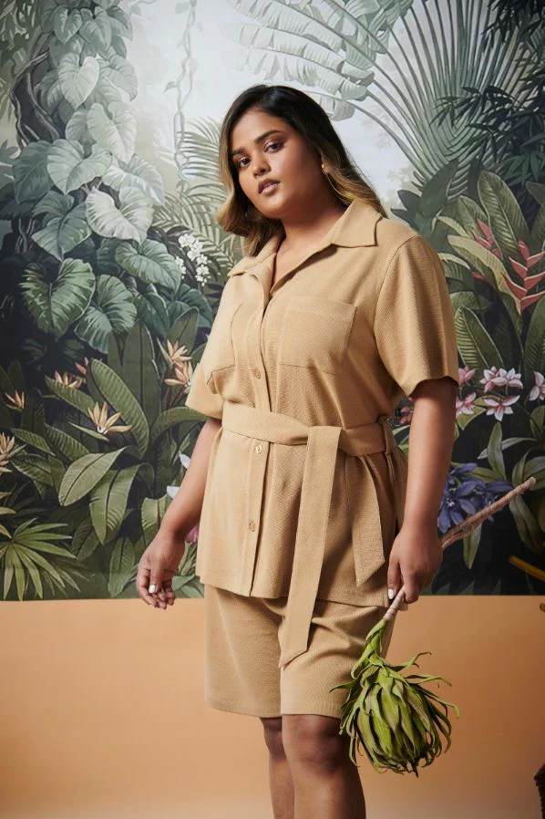 Mini Waffle Brown Bermuda - Image 7