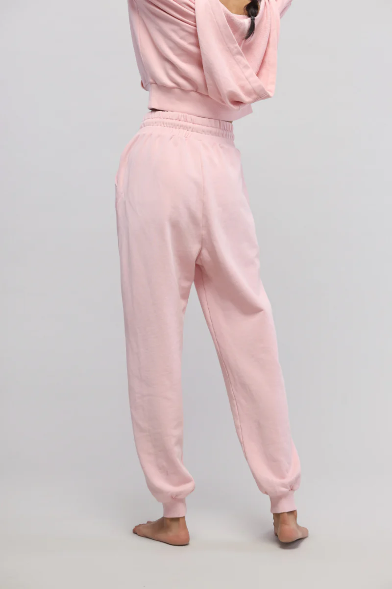 Pink Terry Travel Joggers - Image 3