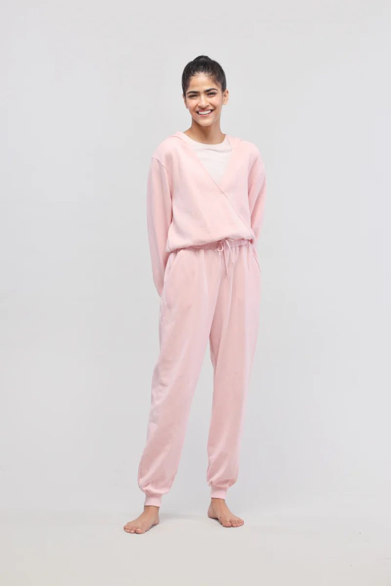 Pink Terry Travel Joggers - Image 6