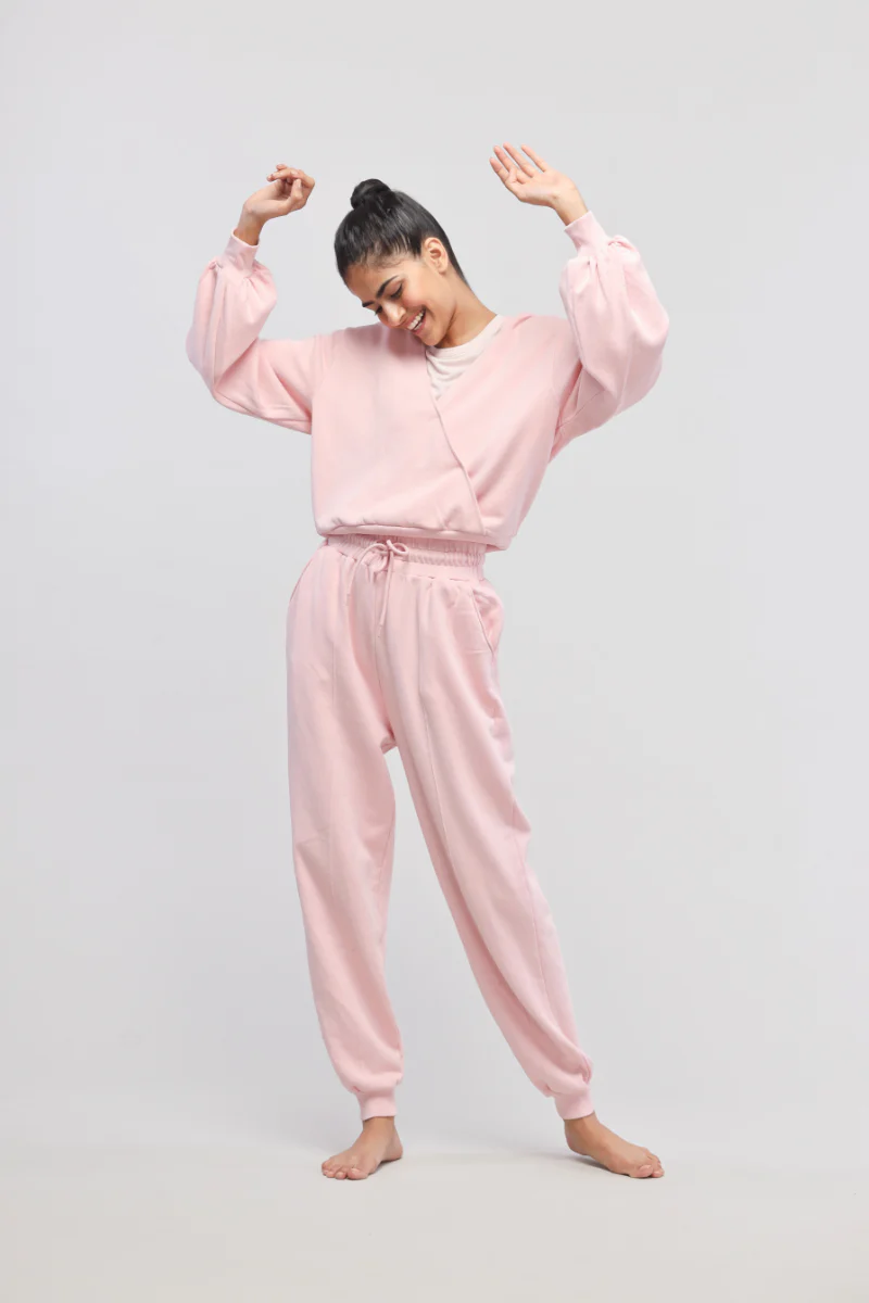 Pink Terry Travel Joggers - Image 7