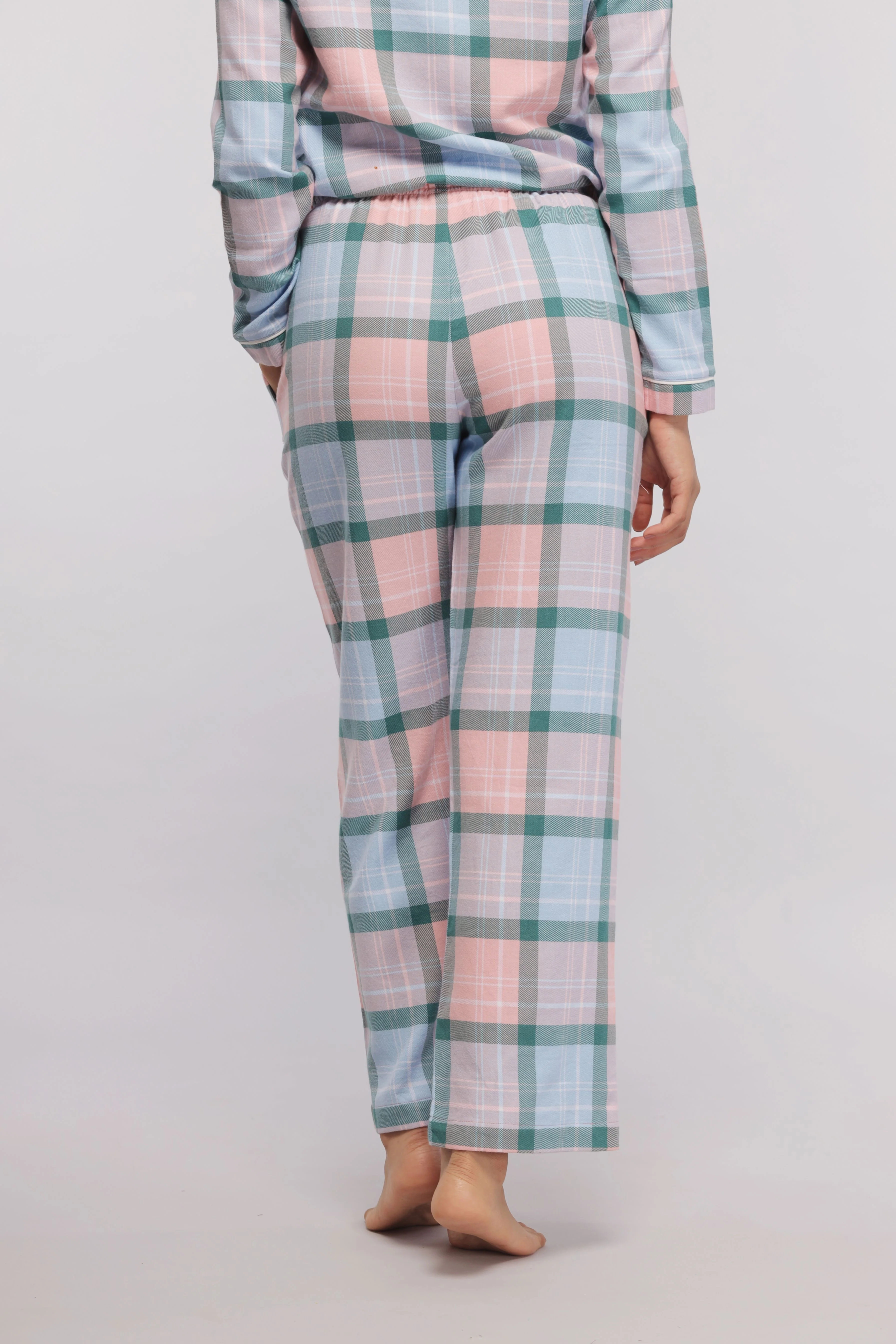 Plaid Flannel Pajama Set - Image 9