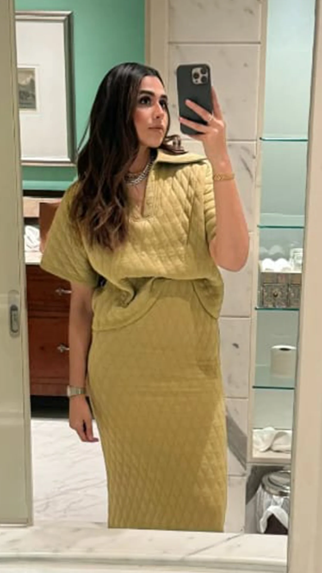 Quilted Skirt Co-ord Set - Image 4