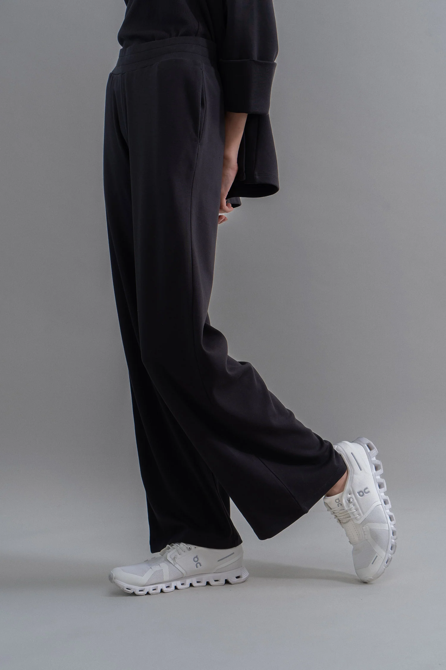 Snugknit® Black Flared Pant With Tank Top & Blazer - Image 8