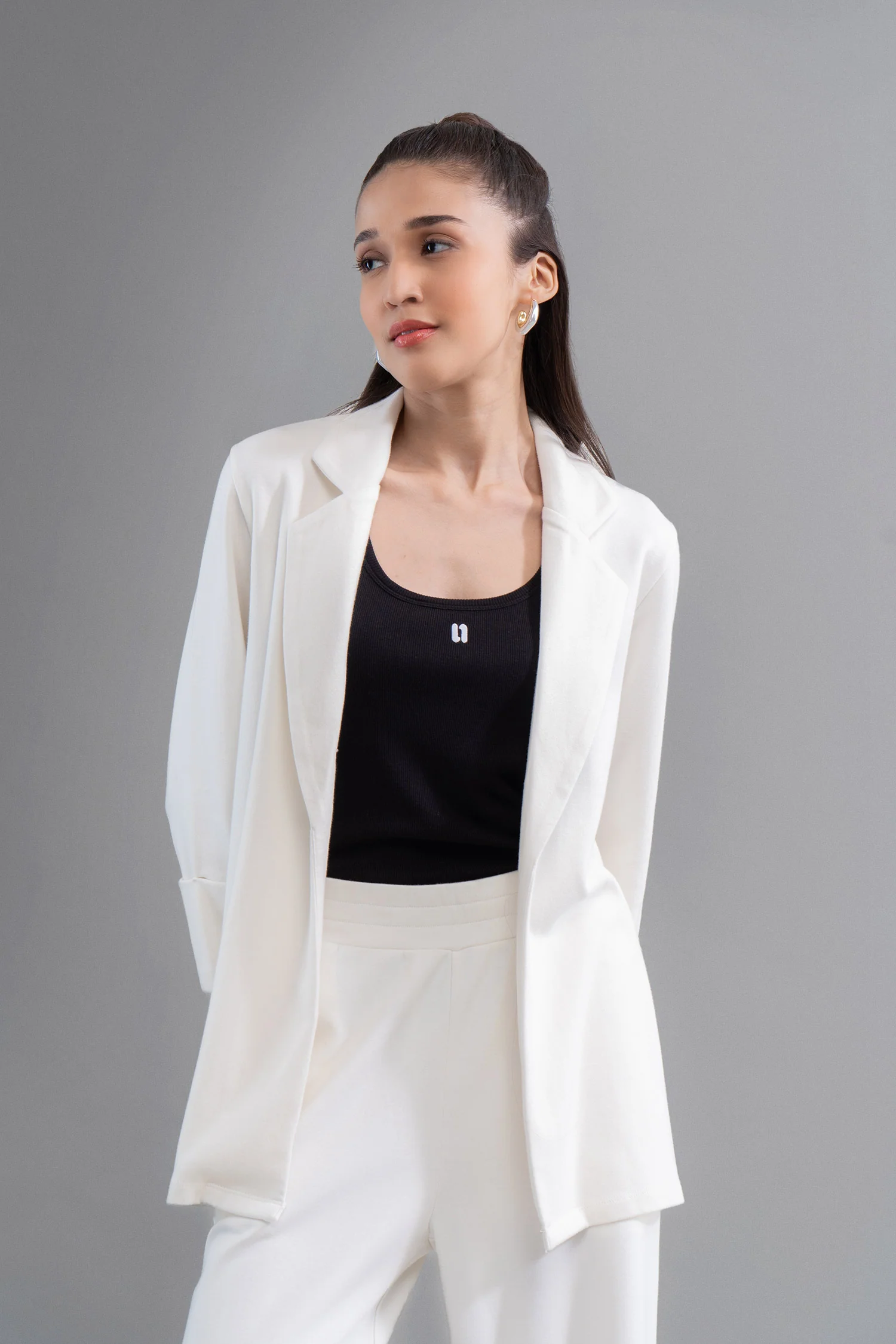 Snugknit® Ivory Flared Pant With Tank Top - Image 10