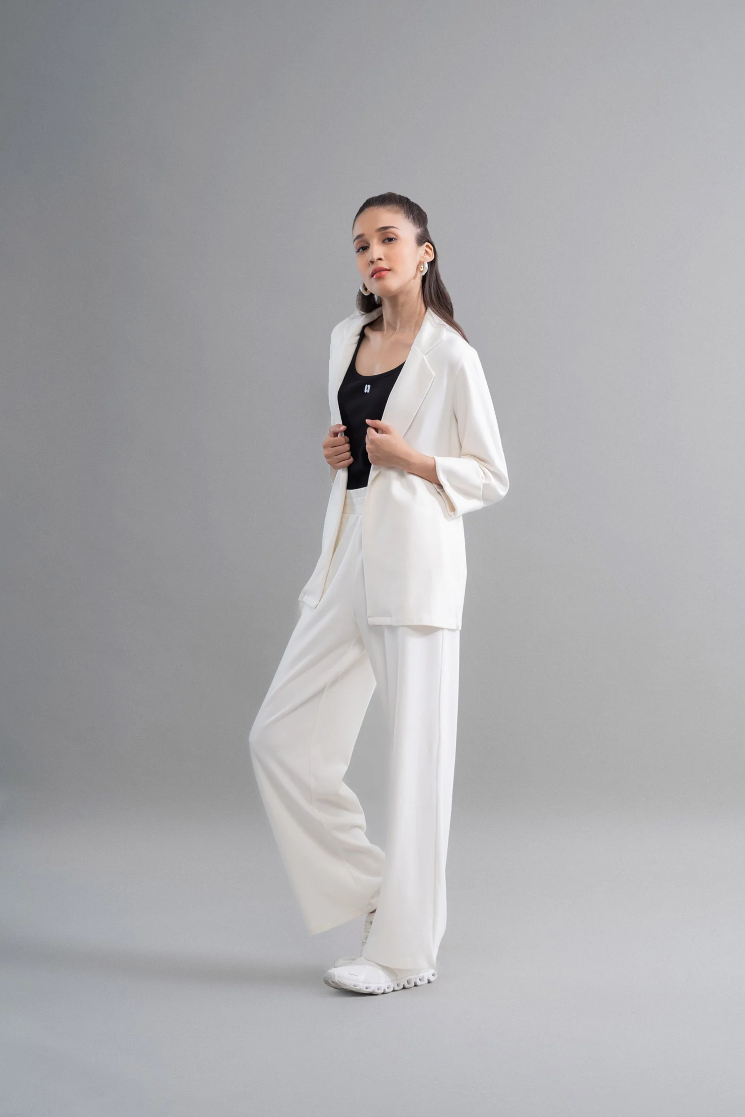 Snugknit® Ivory Flared Pant With Tank Top - Image 3