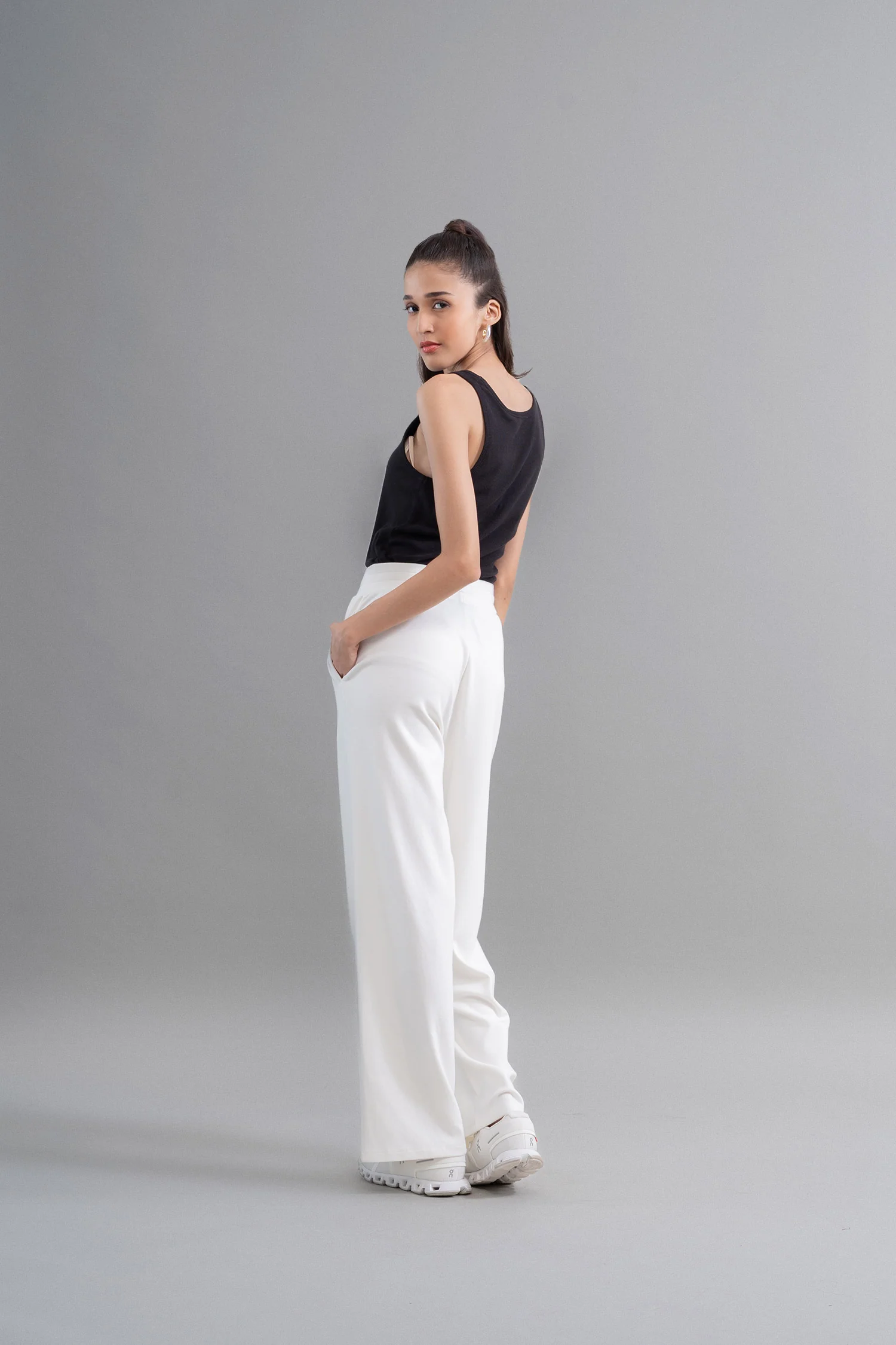 Snugknit® Ivory Flared Pant With Tank Top - Image 6