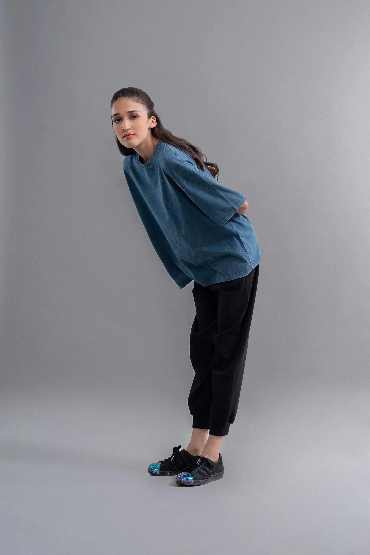 Teal Acid Wash Unisex T-Shirt - Image 5